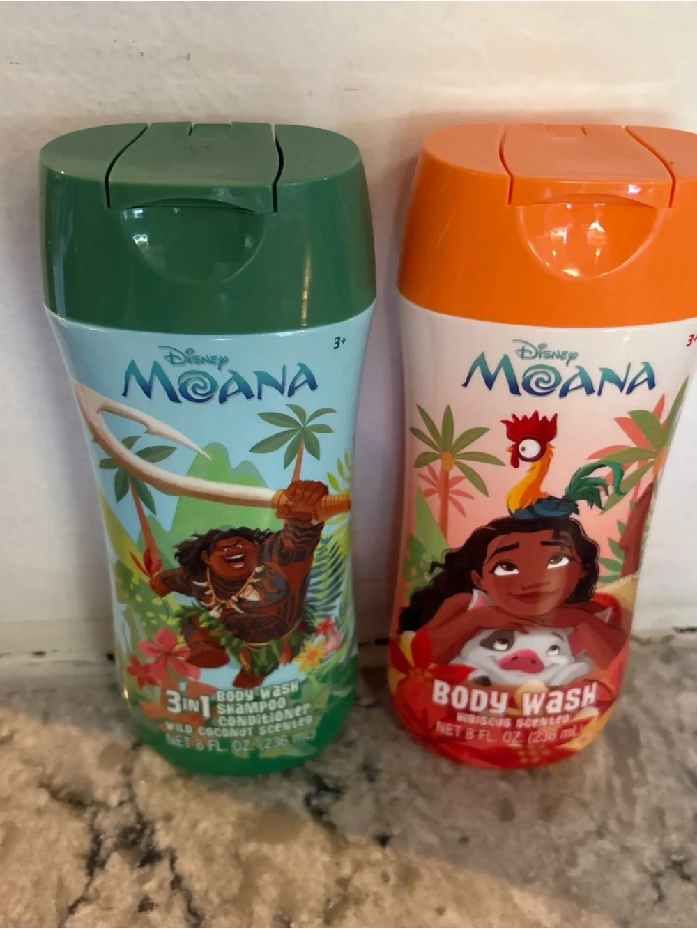 Disney Moana and Maui  3in 1 and Body Wash set